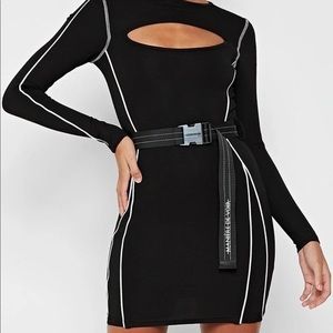 Maniere de Voir Black Bodycon Dress